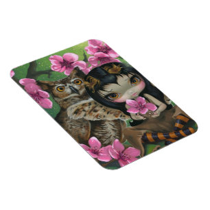 "Owlyn in the Springtime" Flex Magnet