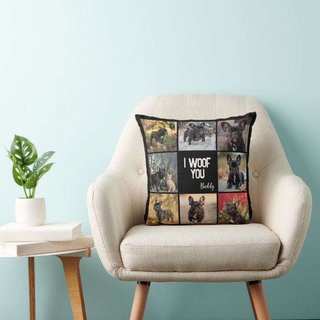 Own 8 x pictures + text  cushion (Chair)