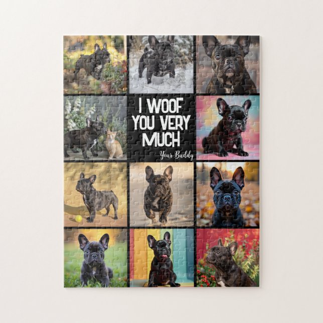 Own 8 x pictures + text  jigsaw puzzle (Vertical)