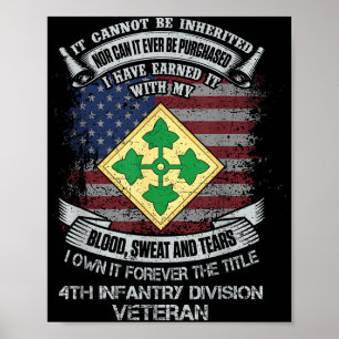 Own Forever The Title 4th Infantry Division Vetera Poster
