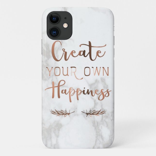 own happiness marble Case-Mate Barely There Apple iPhone Case (Back)