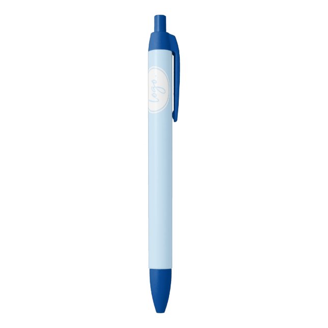 OWN LOGO BRAND PROMOTIONAL BUSINESS TEMPLATE BLUE INK PEN (Bottom (Vertical))