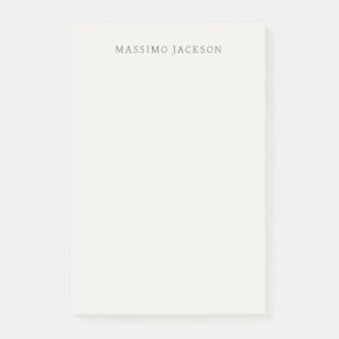 Own Name Calligraphy Plain Simple Pastel Colour Post-it Notes