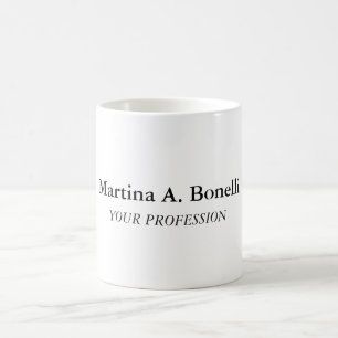 Own Name Unique Elegant Plain Simple Special  Coffee Mug