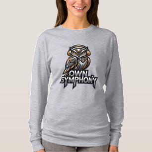 Own Symphony – Futuristic Music Owl T-Shirt