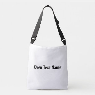 Own Text Name Printed Bags-Wallets-Handbags Nice Crossbody Bag