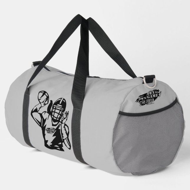 Own the Game QB  Duffle Bag (Right Corner)