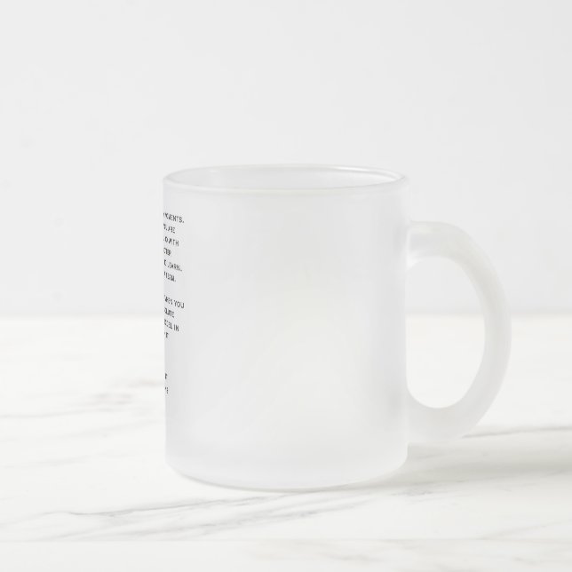 Own The Moment Referee Frosted Glass Frosted Glass Coffee Mug (Right)