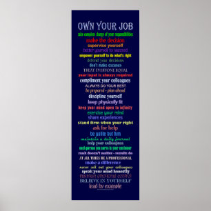 Own Your Job Poster