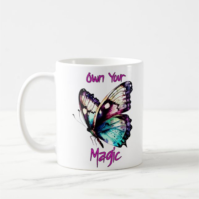 Own Your Magic - Butterfly Coffee Mug (Left)