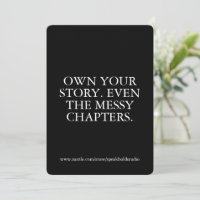 Own Your Story Card, Inspirational Custom Gift
