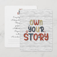 Own Your Story – Inspirational Typography Design
