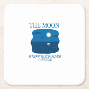 Own Your Weird - Bold Grunge Typography Square Paper Coaster