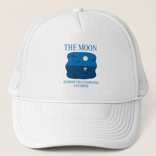 Own Your Weird - Bold Grunge Typography Trucker Hat (Front)