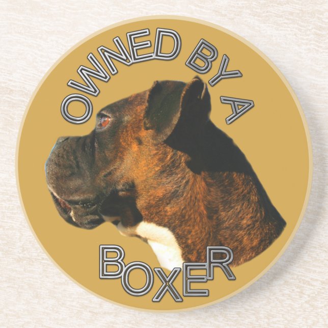 Owned by a boxer coaster (Front)