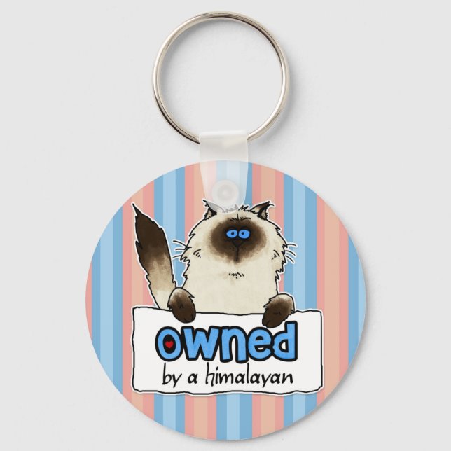 owned by a himalayan key ring (Front)