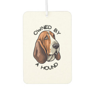Owned by someone Basset Hound Car Air Freshener