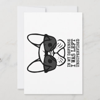 Owner Cool French Bulldog Holiday Card