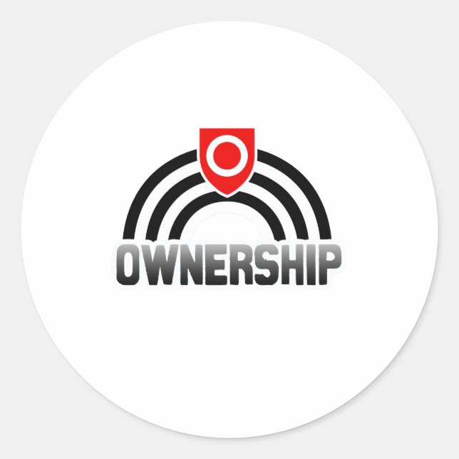 Ownership Pride Classic Round Sticker (Front)