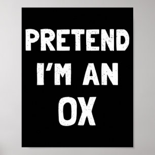 Ox Halloween Shirt Costume Funny Gift Men Women Poster