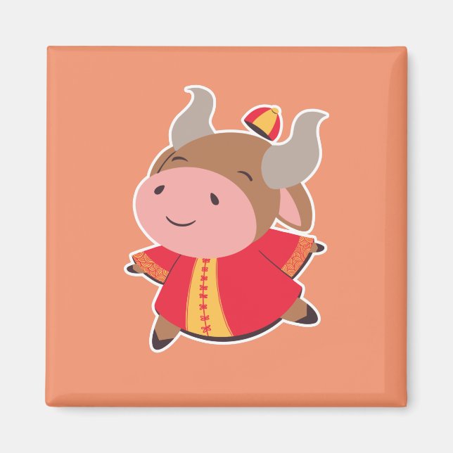 Ox New Year 2033  Magnet (Front)