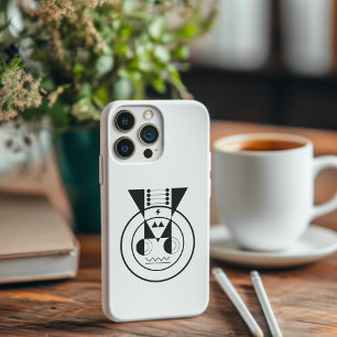 Ox Zodiac - Ushi Symbol in Geometric Style Case-Mate iPhone 14 Case