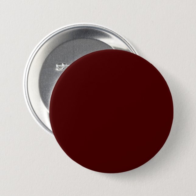 Oxblood Red 4A0000 Colour with Add Your Name Optio 7.5 Cm Round Badge (Front & Back)
