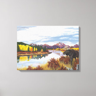 Oxbow Bend Grand Teton's Canvas Print
