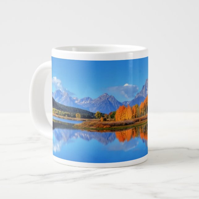 Oxbow Bend Sunrise Large Coffee Mug (Front Left)