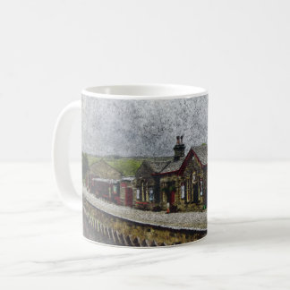 Oxenhope Station Heritage Railway Watercolour Coffee Mug