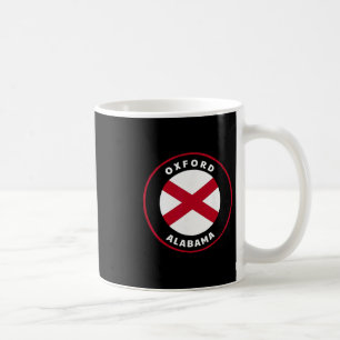 Oxford Alabama Al State Flag Badge Vacation  Coffee Mug
