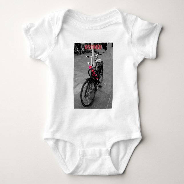 Oxford bike baby bodysuit (Front)