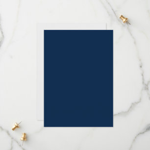Oxford Blue Flat Save The Date Card – Customisable