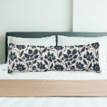 Oxford Blue Flowers in Cream Canvas Body Cushion<br><div class="desc">Delicate blue flowers, elegantly sprawled across the cream canvas, evoke a sense of natural beauty and grace. Each bloom is intricately detailed, showcasing the finest craftsmanship that brings the floral pattern to life. The calming cream background serves as a perfect backdrop, creating a harmonious balance that enhances the overall aesthetic....</div>