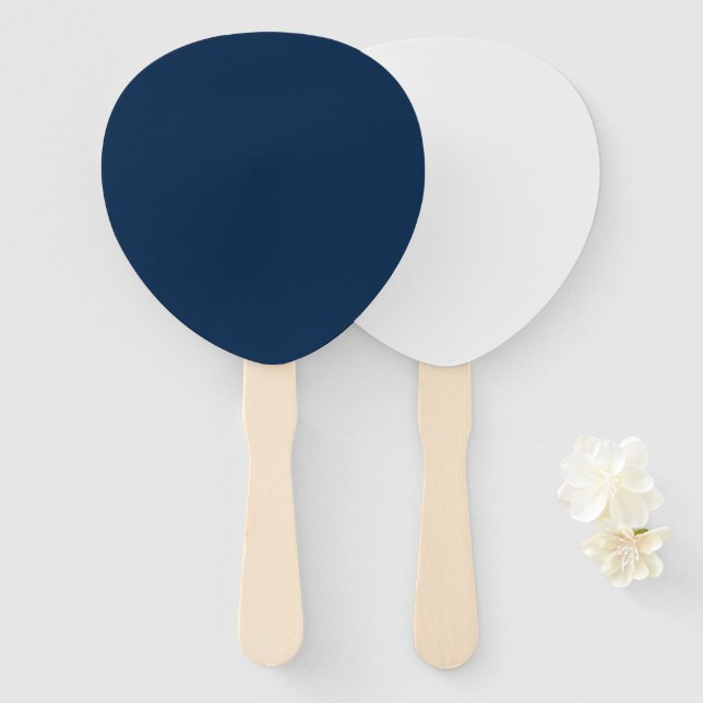 Oxford Blue & White Custom Teardrop Fans (Front and Back)