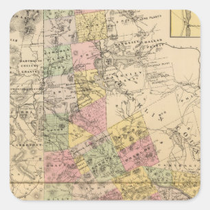 Oxford Co, Maine Square Sticker