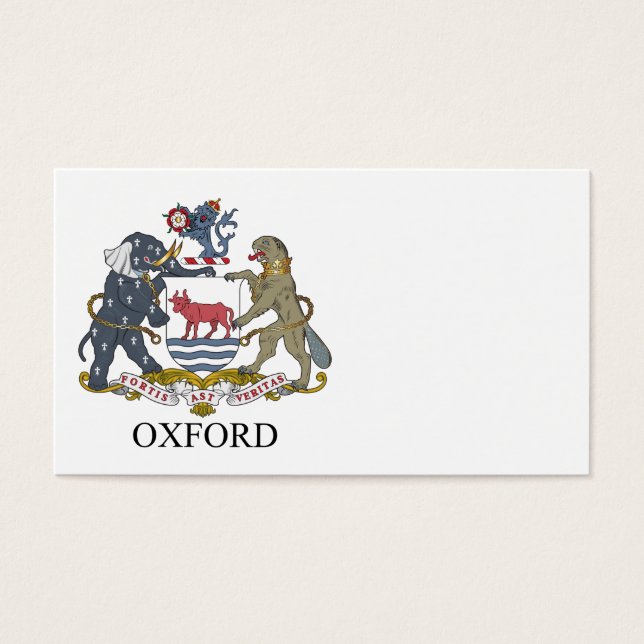 Oxford coat of arms (Front)