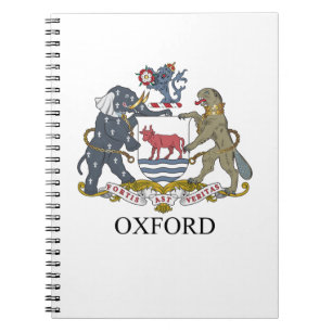 Oxford coat of arms notebook