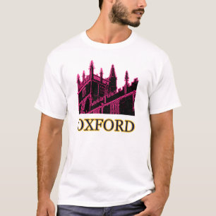 Oxford England 1986 Building Spirals Magenta T-Shirt