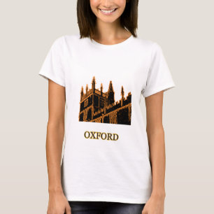 Oxford England 1986 Building Spirals Orange T-Shirt