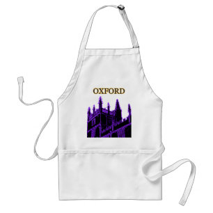 Oxford England 1986 Building Spirals Purple Standard Apron