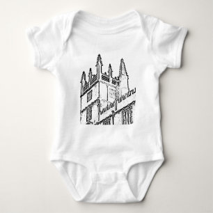 Oxford England 1986 Building Spirals White Baby Bodysuit