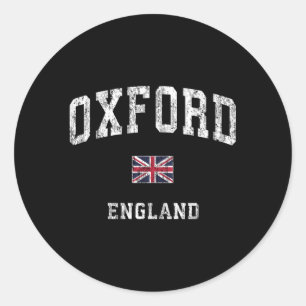 Oxford England Athletic Sports Classic Round Sticker