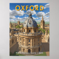 Oxford, England - Radcliffe Camera Retro Travel