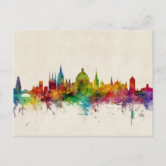 Oxford England Skyline Postcard (Front)