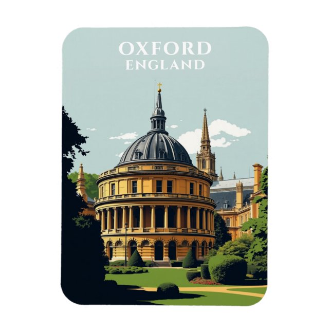 Oxford England Travel Historic Magnet (Vertical)
