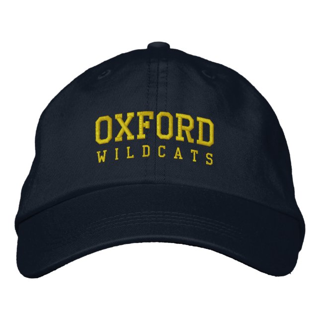 Oxford Michigan Embroidered Baseball Hat (Front)