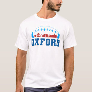 Oxford Mississippi Skyline Football Shirt