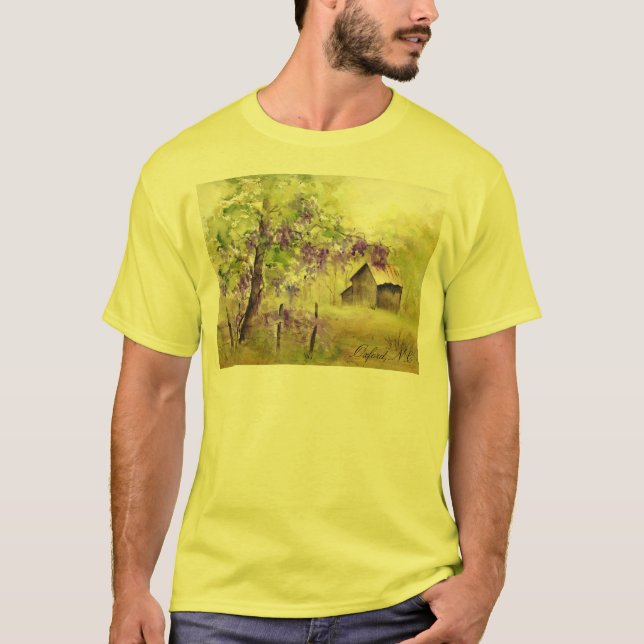 Oxford, NC Landscape and Barn T-Shirt (Front)