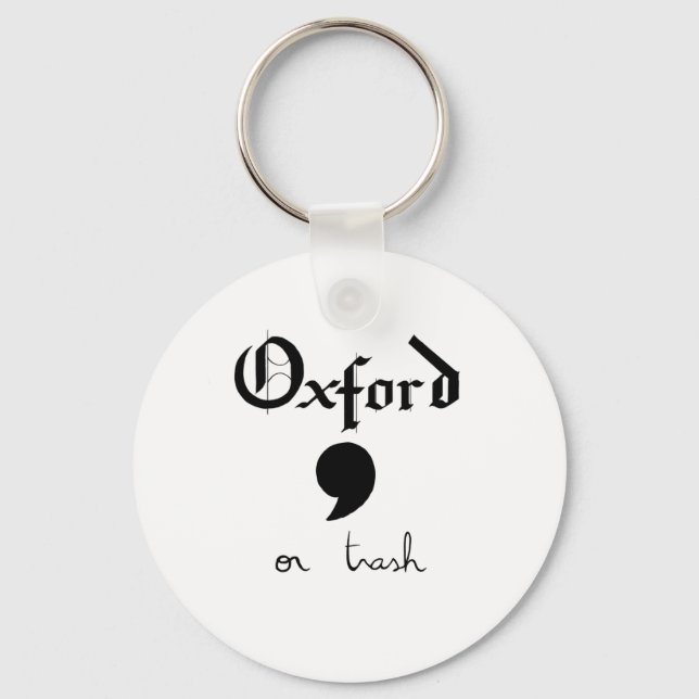 Oxford or Trash Key Ring (Front)